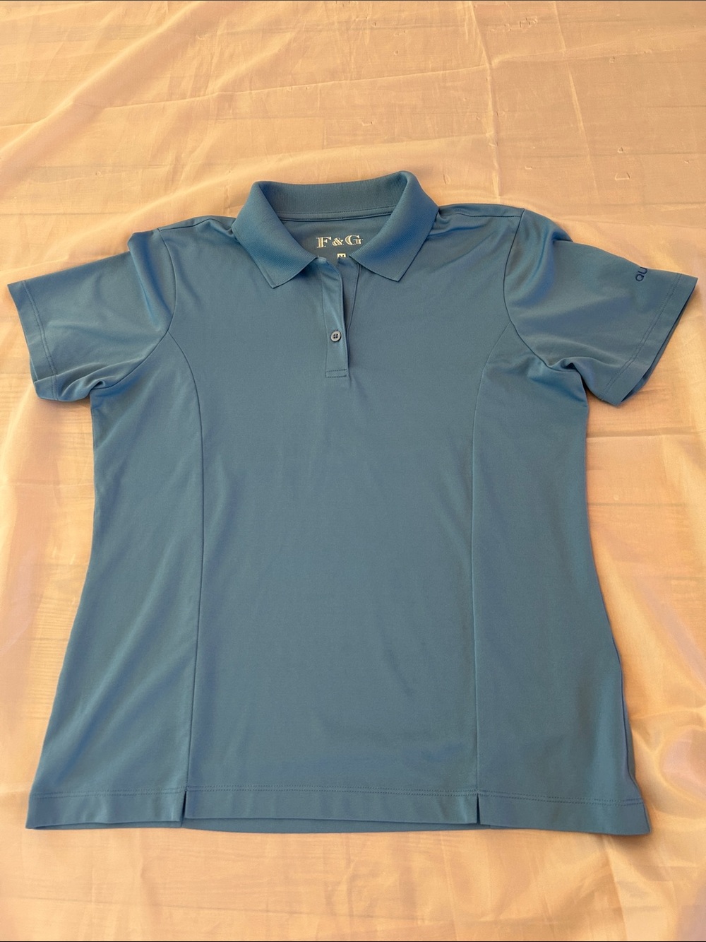 Fairway & Greene Women's Sky Blue Polo Button-Down Shirt